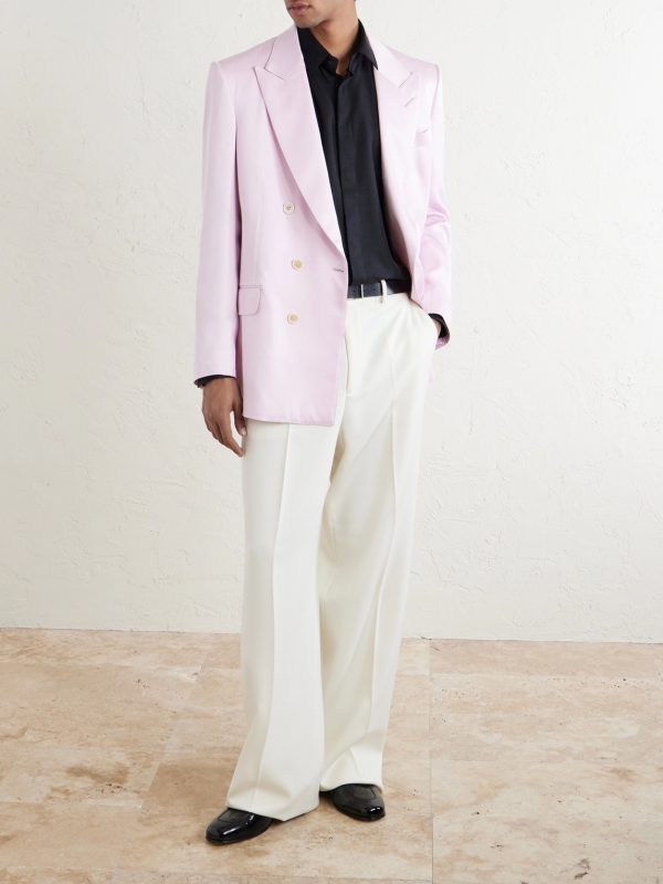Perforated Silk-Twill Shirt - OU Perforated Silk-Twill Shirt - OU