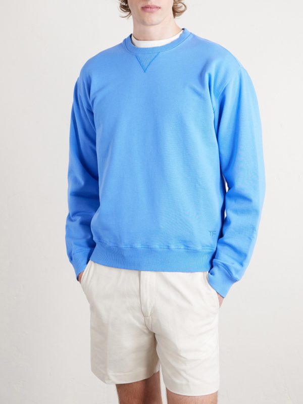 Logo-Embroidered Cotton-Jersey Sweatshirt - FR