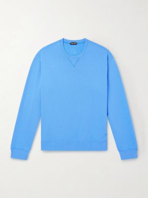 Logo-Embroidered Cotton-Jersey Sweatshirt