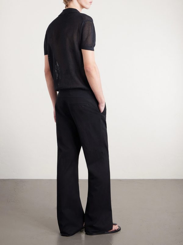 Open-Knit Sea Island Cotton and Silk-Blend Polo Shirt - BK