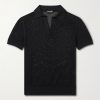 Open-Knit Sea Island Cotton and Silk-Blend Polo Shirt