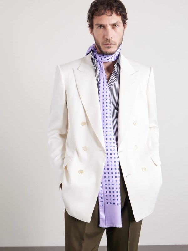 Silk-Jacquard Scarf - OU