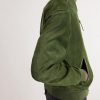 Perforated Suede Bomber Jacket - E1