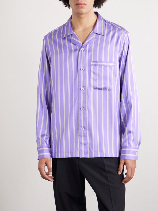 Striped Silk Shirt - FR Striped Silk Shirt - FR