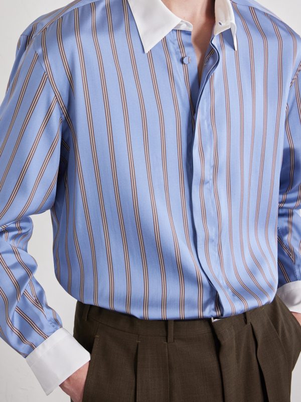 Striped Silk Shirt - CU