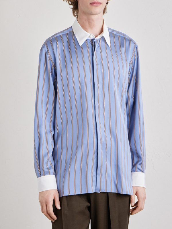 Striped Silk Shirt - FR