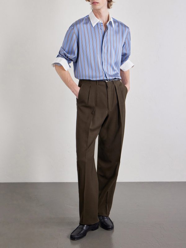 Striped Silk Shirt - OU