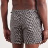 Straight-Leg Short-Length Printed Swim Shorts - BK Straight-Leg Short-Length Printed Swim Shorts - BK