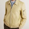 Leather Blouson Jacket - FR Leather Blouson Jacket - FR
