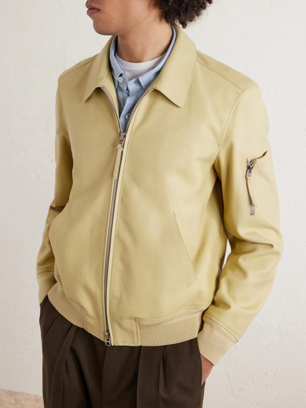 Leather Blouson Jacket - FR Leather Blouson Jacket - FR