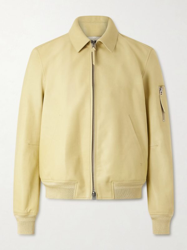 Leather Blouson Jacket Leather Blouson Jacket