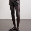 Slim-Fit Leather Shorts - FR Slim-Fit Leather Shorts - FR