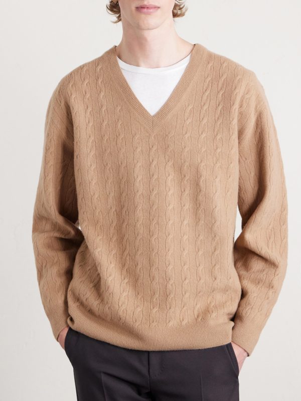 Cable-Knit Wool Sweater - FR