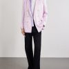 Double-Breasted Silk-Gabardine Blazer - OU Double-Breasted Silk-Gabardine Blazer - OU
