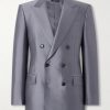 Double-Breasted Silk Blazer Double-Breasted Silk Blazer