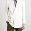 Double-Breasted Silk-Gabardine Blazer - FR Double-Breasted Silk-Gabardine Blazer - FR