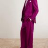 Wide-Leg Wool-Twill Pleated Suit Trousers - OU