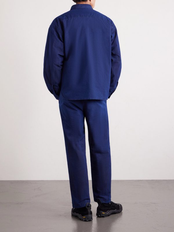 + Nanamica Insulation Cropped Straight-Leg Padded Cotton-Blend Trousers - BK