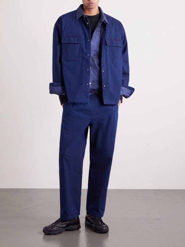 + Nanamica Insulation Cropped Straight-Leg Padded Cotton-Blend Trousers - OU