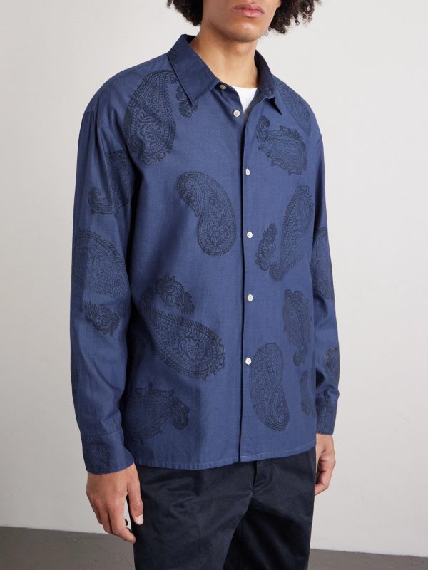 + Nanamica Paisley-Print Cotton-Twill Shirt - FR