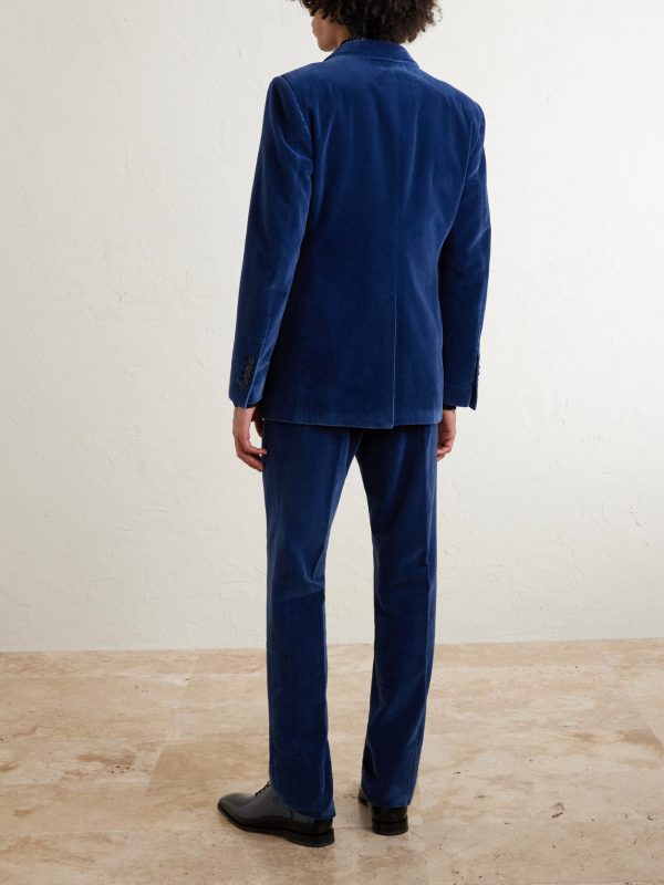 Cotton-Velvet Tuxedo Jacket - BK Cotton-Velvet Tuxedo Jacket - BK