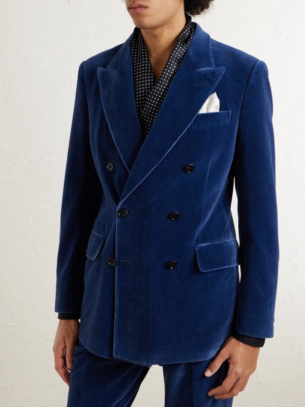 Cotton-Velvet Tuxedo Jacket - FR Cotton-Velvet Tuxedo Jacket - FR