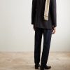 Straight-Leg Cotton-Drill Trousers - BK