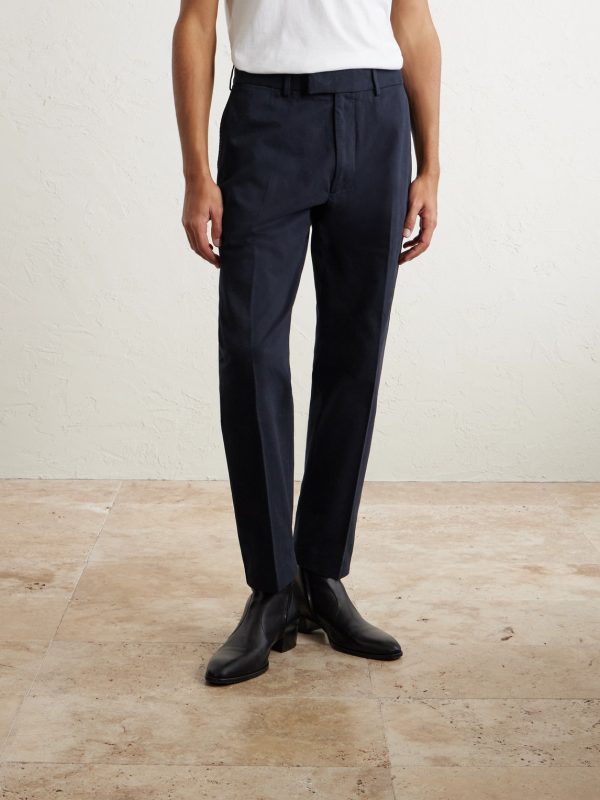 Straight-Leg Cotton-Drill Trousers - FR
