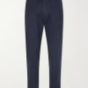 Straight-Leg Cotton-Drill Trousers