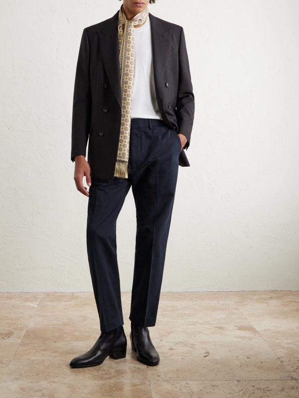 Straight-Leg Cotton-Drill Trousers - OU