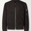 Suede Bomber Jacket