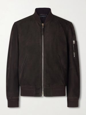 Suede Bomber Jacket Suede Bomber Jacket