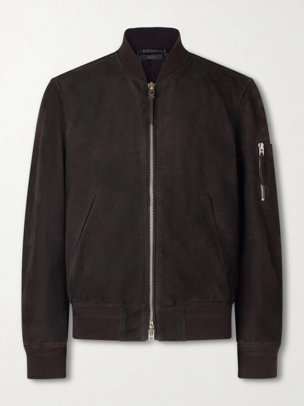 Suede Bomber Jacket