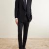 Double-Breasted Pinstriped Wool Suit Jacket - OU Double-Breasted Pinstriped Wool Suit Jacket - OU
