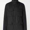 Cotton and Silk-Blend Hooded Field Jacket Cotton and Silk-Blend Hooded Field Jacket