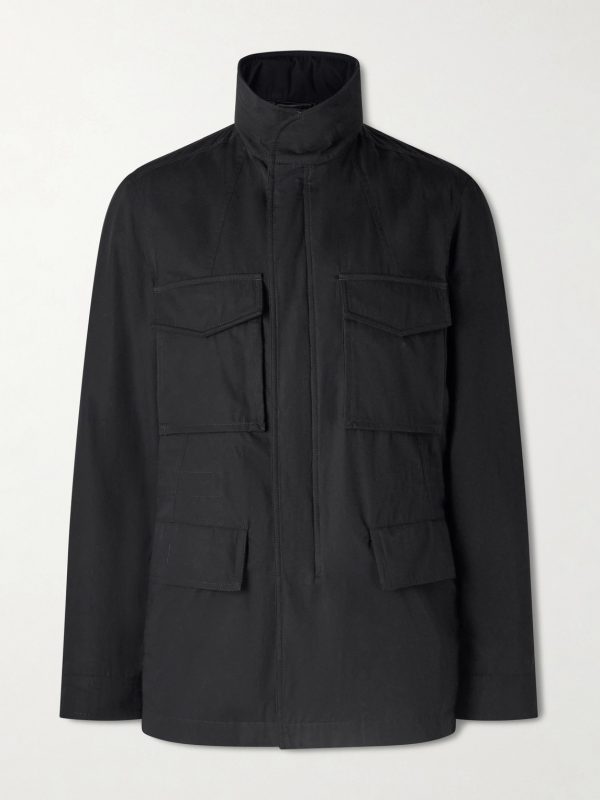 Cotton and Silk-Blend Hooded Field Jacket Cotton and Silk-Blend Hooded Field Jacket