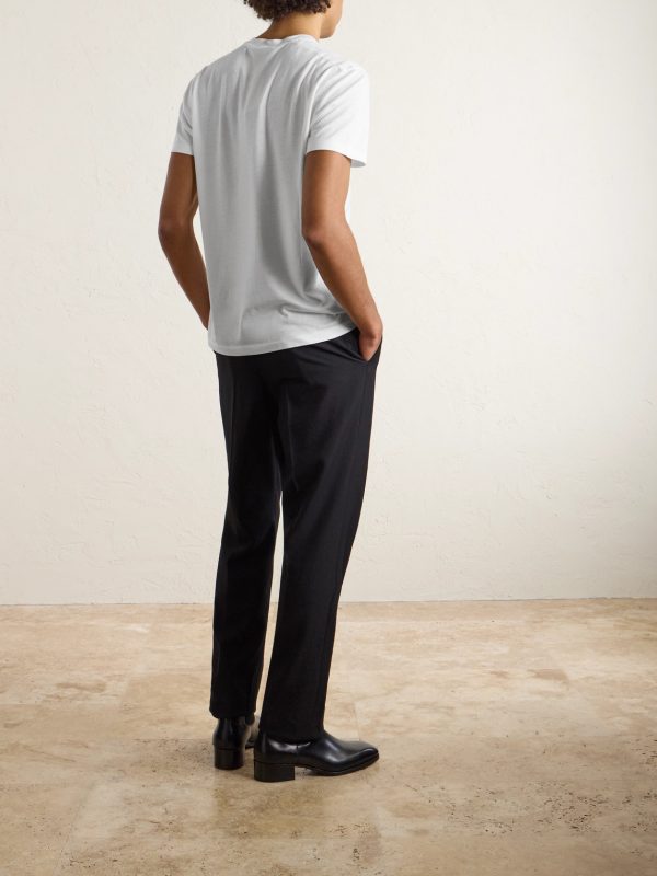 Lyocell and Cotton-Blend T-Shirt - BK Lyocell and Cotton-Blend T-Shirt - BK