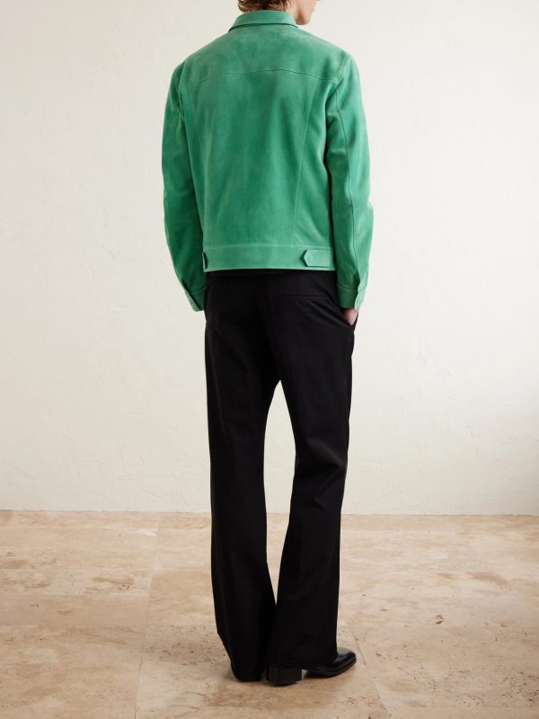 Slim-Fit Suede Jacket - BK