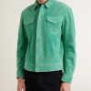 Slim-Fit Suede Jacket - FR
