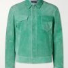 Slim-Fit Suede Jacket