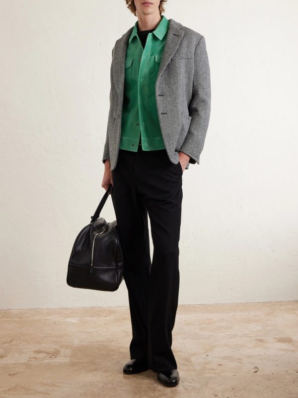 Slim-Fit Suede Jacket - OU