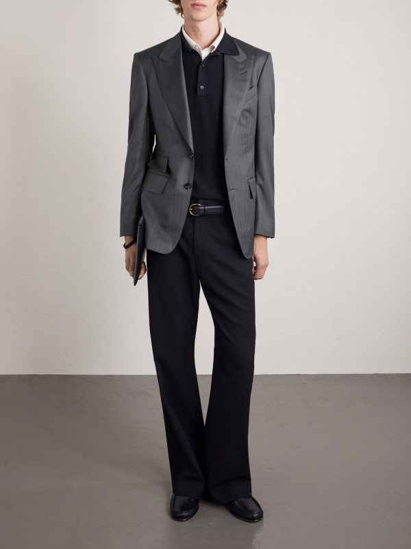 Shelton Wool and Silk-Blend Suit Jacket - OU Shelton Wool and Silk-Blend Suit Jacket - OU