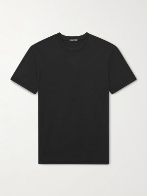 Lyocell and Cotton-Blend T-Shirt Lyocell and Cotton-Blend T-Shirt
