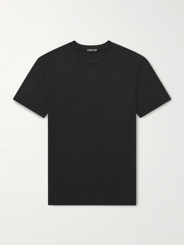 Lyocell and Cotton-Blend T-Shirt Lyocell and Cotton-Blend T-Shirt