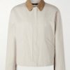 Suede-Trimmed Cotton-Canvas Field Jacket