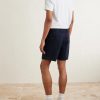 Straight-Leg Brushed Cotton-Drill Shorts - BK Straight-Leg Brushed Cotton-Drill Shorts - BK