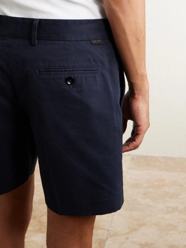 Straight-Leg Brushed Cotton-Drill Shorts - CU Straight-Leg Brushed Cotton-Drill Shorts - CU