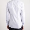 Slim-Fit Cutaway-Collar Houndstooth Cotton Shirt - BK