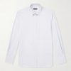 Slim-Fit Cutaway-Collar Houndstooth Cotton Shirt