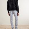 Slim-Fit Straight-Leg Cotton-Blend Trousers - BK Slim-Fit Straight-Leg Cotton-Blend Trousers - BK